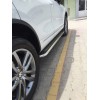 Боковые пороги Maydos V2 (2 шт., алюминий -2021 нерж) для Volkswagen Touareg 2010-2018 - 52009-11