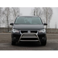 Кенгурятник WT022 (нерж) для Volkswagen Touran 2003-2010