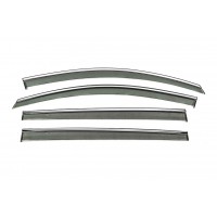 Ветровики с хромом Niken Luxury (4 шт) для Volkswagen Touran 2003-2010 гг