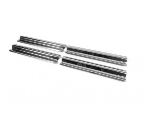 Накладки на внутренние пороги Carmos (4 шт, нерж) для Volkswagen Touran 2003-2010 гг
