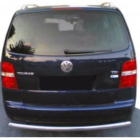 Задній захист AK002 (1 шт, нерж) для Volkswagen Touran 2003-2010
