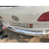 Накладка на задний бампер Carmos (нерж) для Volkswagen Touran 2010-2015 - 56119-11