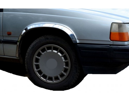 Накладки на арки (4 шт, нерж) для Volvo 940/960 1990-1997