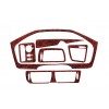 Накладки на панель приборов (2000-2005) Карбон для Volvo V70