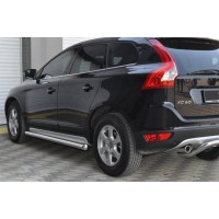 Бічні труби BB004 (2 шт, нерж) для Volvo XC60 2009-2017