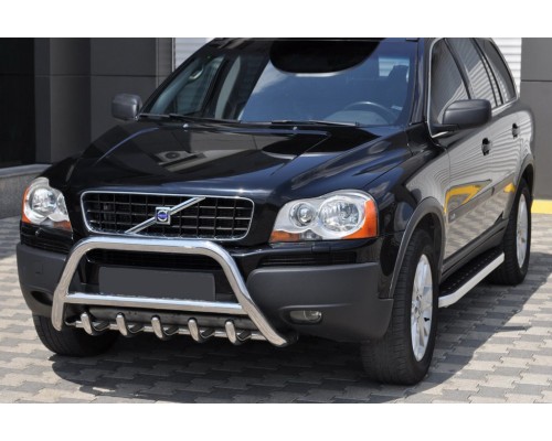 Кенгурятник WT003 (нерж.) для Volvo XC90 2002-2016