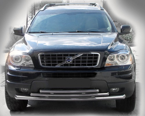 Передній захист ST014-2 (нерж) для Volvo XC90 2002-2016