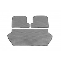 Коврик багажника из 3 частей (EVA, Серый) для Volvo XC90 2002-2014 гг