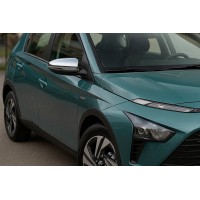 Накладки на Зеркала (2 шт., Нержавейка) для Hyundai Bayon 2021- гг