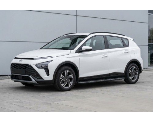 Боковые Подножки Bosphore Black (2 шт., Алюминий) для Hyundai Bayon 2021- гг