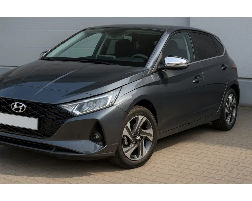 Накладки на Зеркала (2 шт., Нержавейка) для Hyundai I-20 2020- гг