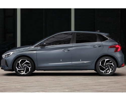 Дверные молдинги OmsaLine (4 шт, нержавейка) для Hyundai I-20 2020- гг