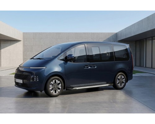 Боковые Подножки Line (2 шт., Алюминий) для Hyundai Staria 2021- гг