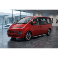 Боковые Подножки Maydos V1 (2 шт., Алюминий и Нержавейка) для Hyundai Staria 2021- гг