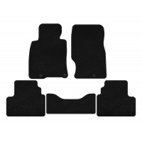 Килимки текстильні Premium (G25-G35, SD, Чорний) для Infiniti G25/G35/37 (V36/CV36) 2006-2015 рр