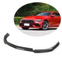 Накладка на передний бампер Lip (для GT43/GT50/GT53 2018-2022, Карбон) для Mercedes AMG GT 4 X290 2018- гг