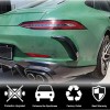 Накладки на задній бампер V2 (для GT63 2018-2022, Карбон) для Mercedes AMG GT 4 X290 2018- рр