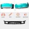 Диффузор заднего бампера для GT43/GT50/GT53 2018-2022, Карбон для Mercedes AMG GT 4 X290 2018- гг
