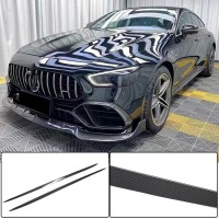 Боковые Пороги (для GT53 2018-2022, Сухой Карбон) для Mercedes AMG GT 4 X290 2018- гг