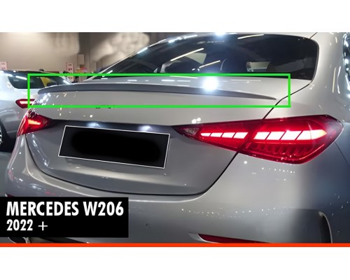 Спойлер DPT (Черный Глянец) для Mercedes C-class W206 2022- гг