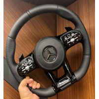 Руль AMG-Style (для AMG, черный -2026 черные кнопки) для Mercedes CL-class C216 2006-2014 гг