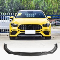 Накладка на передний бампер Lip (для CLA45 AMG SD, Карбон) для Mercedes CLA C118 2019- гг