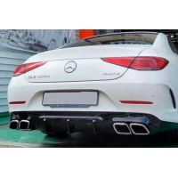 Задний диффузор с насадками на выхлоп (Дизайн GT63) для Mercedes CLS C257 2018- гг