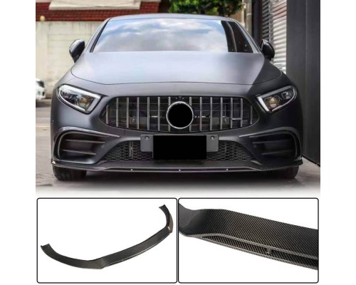 Передний бампер Лип спойлер (для AMG/AMG-Line 2018-2020, Карбон) для Mercedes CLS C257 2018- гг