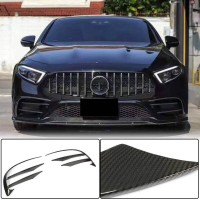 Накладки на Передний Бампер (для AMG-Line 2018-2020, Карбон) для Mercedes CLS C257 2018- гг
