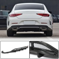 Диффузор заднего бампера V2 для AMG-Line 2018-2020, Карбон для Mercedes CLS C257 2018- гг