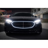 Передняя решетка в стиле W223 AMG-Line с LED для Mercedes E-class W214 2023- гг