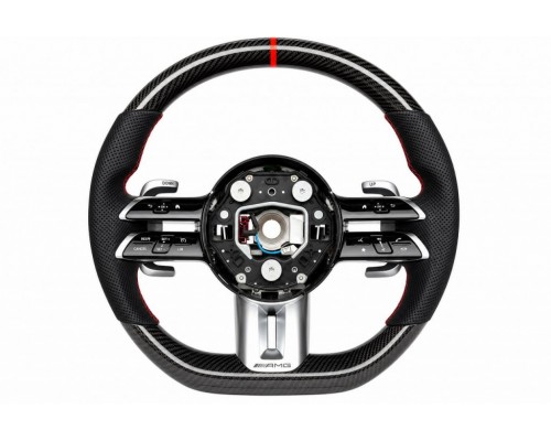 Руль AMG 2021-Style (Карбон, 4pin) для Mercedes EQB 2021- гг