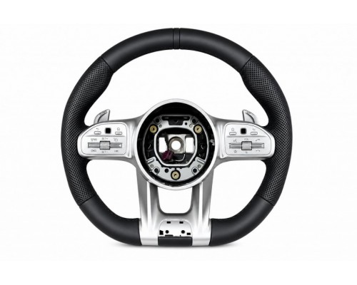 Руль AMG 2018-Style (черный, 4pin) для Mercedes EQB 2021- гг