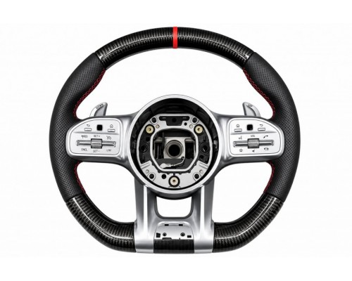 Кермо AMG 2018-Style (Карбон -2026 червоний, 4pin) для Mercedes EQB 2021- рр