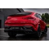Задний диффузор с насадками Black (дизайн GLE63) для Mercedes GLE coupe C167 2019- гг