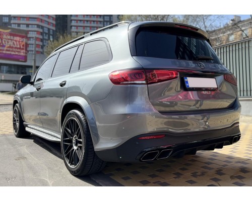 Задній дифузор з насадками BlackEdition (дизайн GLS63) для Mercedes GLS X167 2019- рр