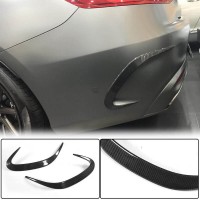 Накладка на задний бампер (для AMG / AMG-Line, Карбон) для Mercedes S-class C217 Coupe 2014-2020 гг