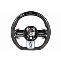 Руль AMG 2021-Style (Карбон, LED, 3pin) для Mercedes SL R231 2012-2020 гг
