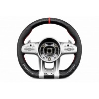 Руль AMG 2018-Style (Карбон -2026 Красный, 3pin) для Mercedes SL R231 2012-2020 гг