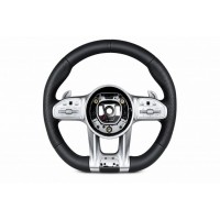 Руль AMG 2018-Style (черный, 3pin) для Mercedes SLC R172 2016-2020 гг