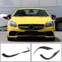 Карбоновые накладки на передний бампер (для Base 2016-2020) для Mercedes SLK R172