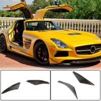 Флапсы переднего бампера V1 Карбон для Mercedes SLS C197 2010-2014 гг