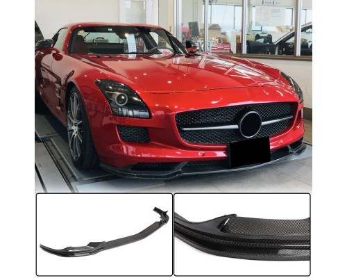 Передний Бампер Лип Спойлер (Карбон) для Mercedes SLS C197 2010-2014 гг