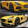 Флапсы на передний бампер V2 (Карбон) для Mercedes SLS C197 2010-2014 гг
