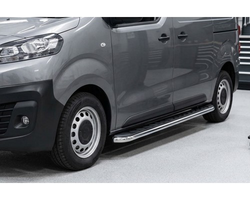 Боковые Подножки Maydos V1 (2 шт., Алюминий и Нержавейка) XS – Короткая База для Peugeot Traveller 2017- гг
