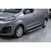 Боковые пороги RedLine V1 (2 шт., алюминий) XS – Короткая База для Peugeot Traveller 2017- гг
