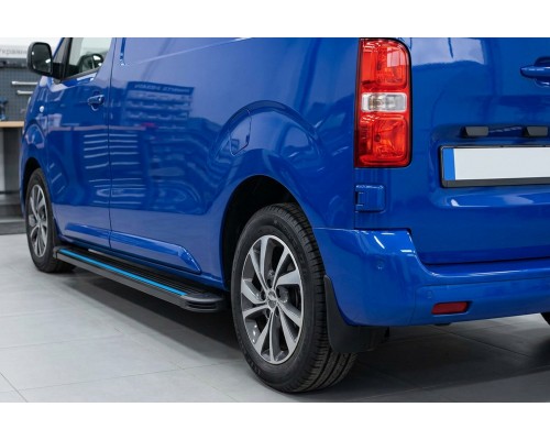 Боковые Подножки Maya Blue (2 шт., Алюминий) XS – Короткая База для Peugeot Traveller 2017- гг