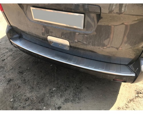 Накладка на задній бампер з загином OmsaLine (нерж) Довга база для Peugeot Traveller 2017- рр