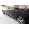 Боковые пороги Bosphorus Grey (2 шт., алюминий) M – Средняя Колесная База для Peugeot Traveller 2017- гг