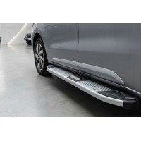 Боковые Подножки Mevsim Grey (2 шт., Алюминий) XS - Короткая База для Peugeot Traveller 2017- гг